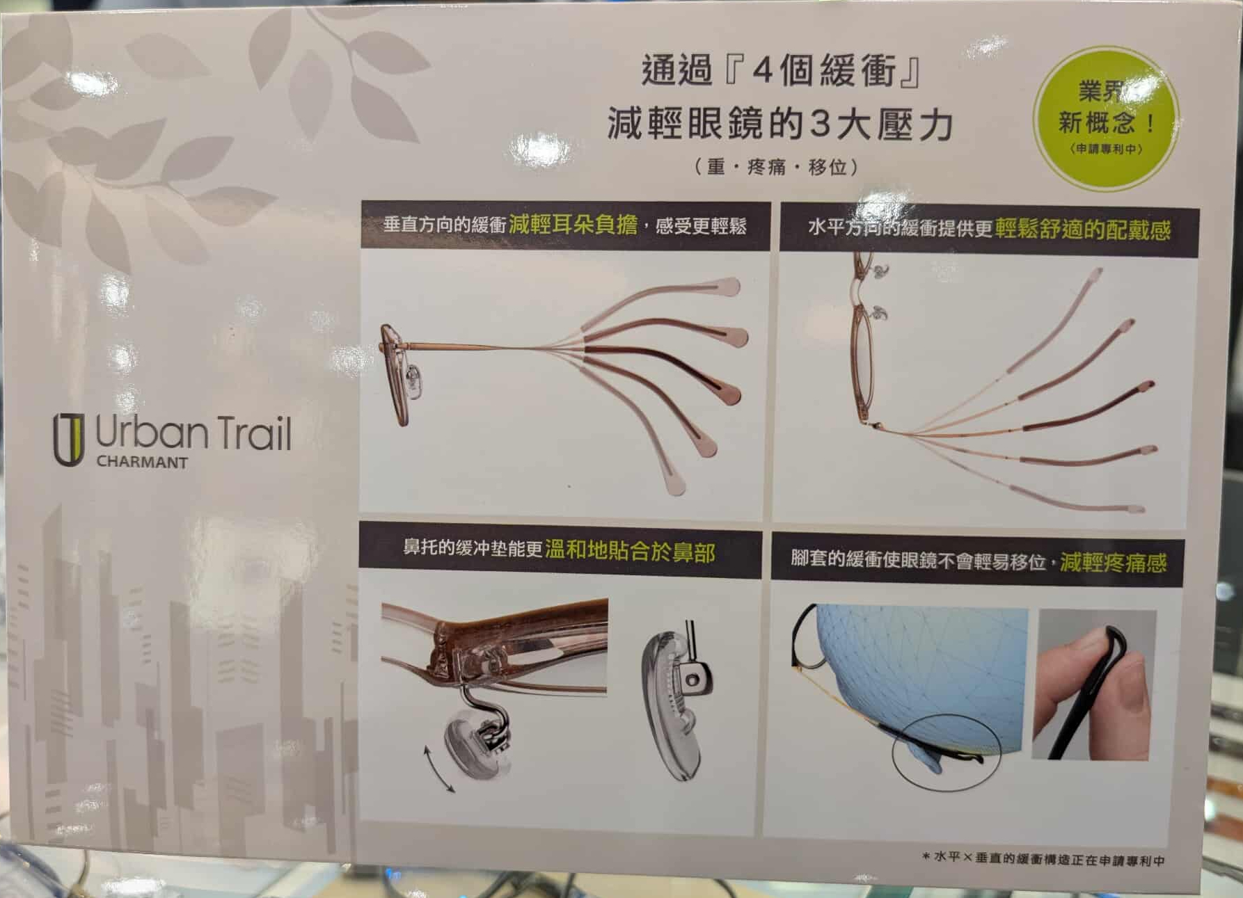 Urban Trail鏡框推薦｜避免眼鏡滑落的機能之選