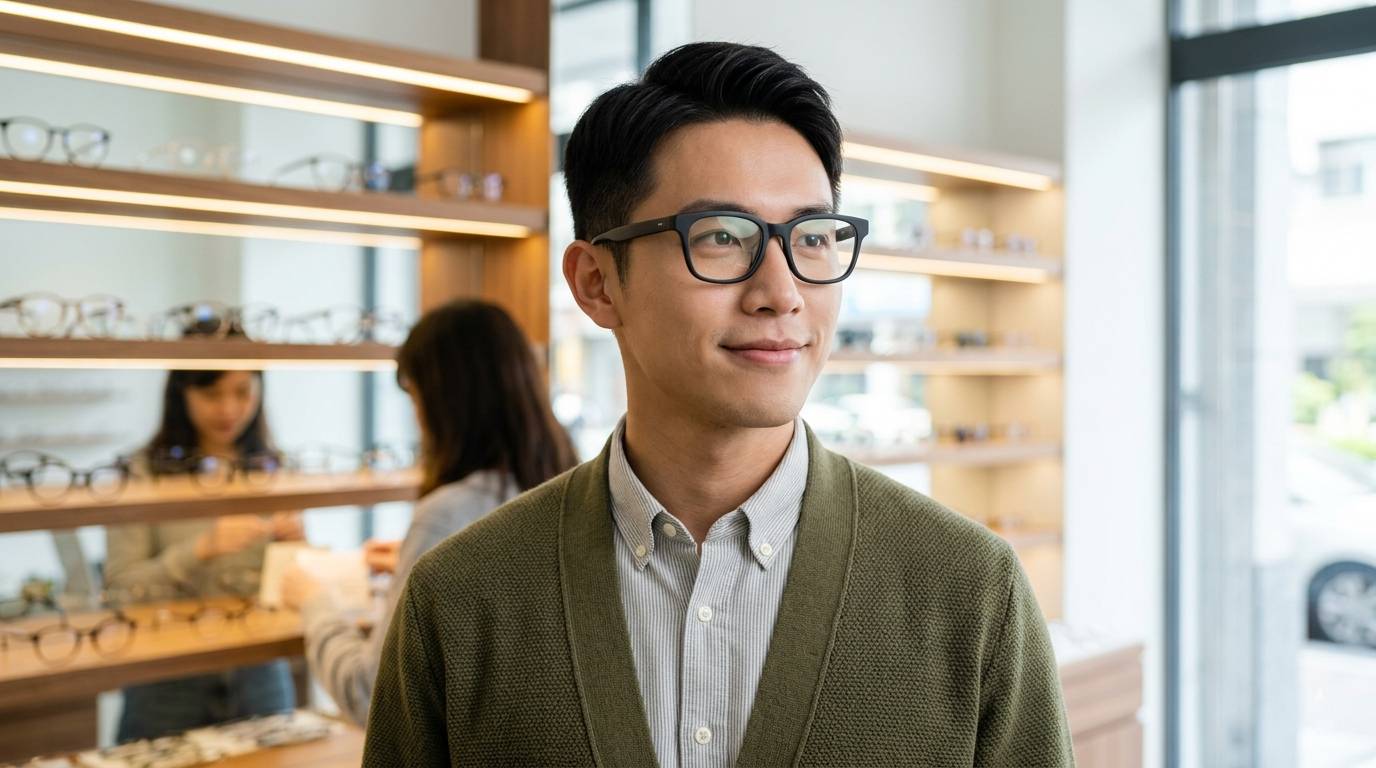 全框眼鏡優缺點完整解析｜適合臉型、風格搭配與配戴建議一次看懂(示意圖)